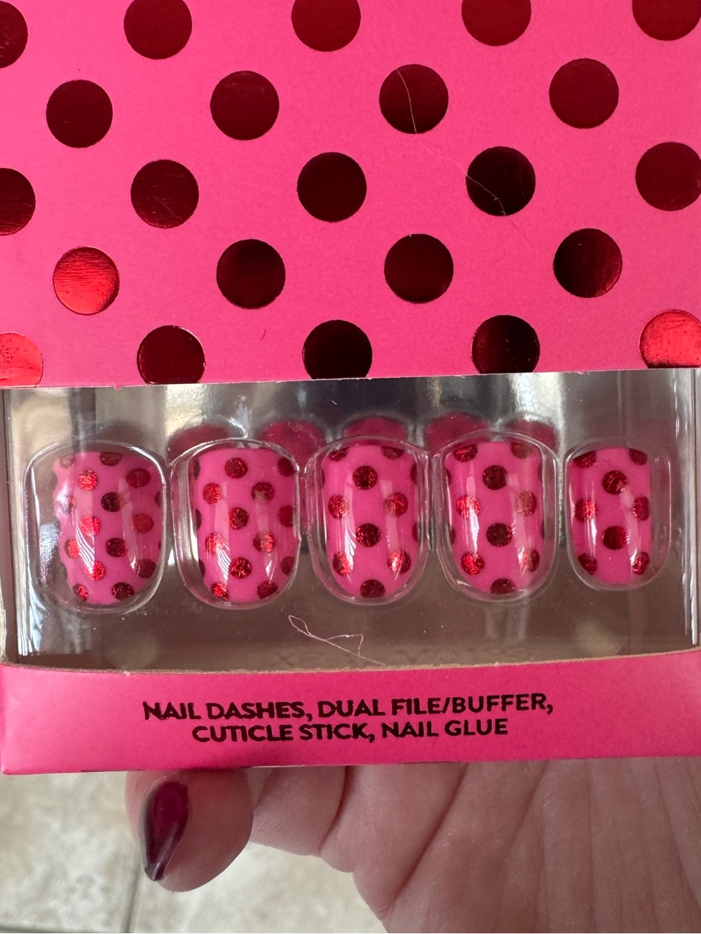 NIB Red Aspen Hilda Lane Press-On Nail Dashes - Picture 5 of 8